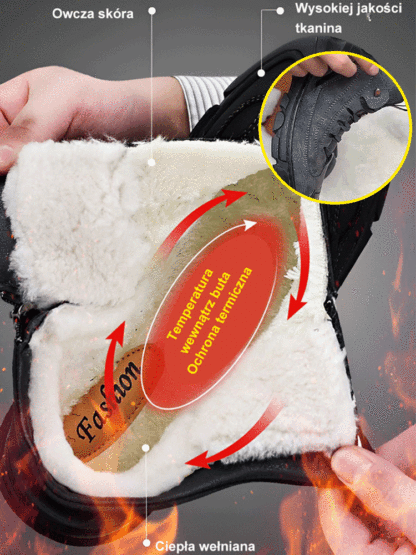 👞Zimowe ciepłe bawełniane buty❄️Nawet jeśli temperatura spadnie do minus 30 stopni, moje stopy nie będą odczuwać dyskomfortu