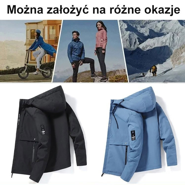 Wiatroodporna kurtka blokująca temperaturę