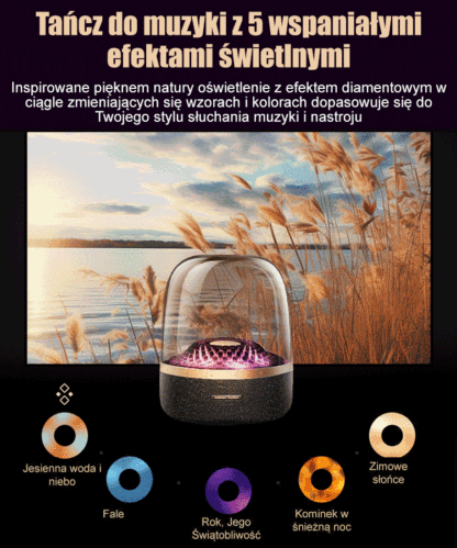 🎼 【Poczuj miliony jakości dźwięku】Nowy, przeszklony, kolorowy głośnik Bluetooth🎧W chwili, gdy zabrzmi muzyka, cały świat jest mój!