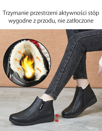 👢Ciepłe buty antypoślizgowe damskie 🔥Wyselekcjonowana włoska skóra bydlęca, elegancka i niezwykle wygodna 