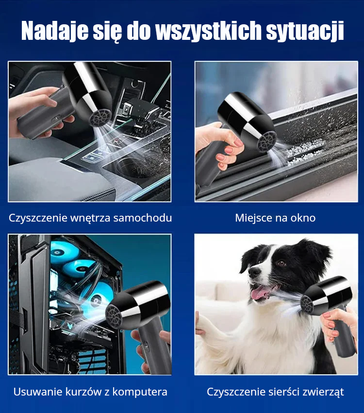 💨Przenośna suszarka do włosów💥Poziom burzy! Prędkość sięga aż 130 000 obr./min, a najszybsza to 2000 obr./min!