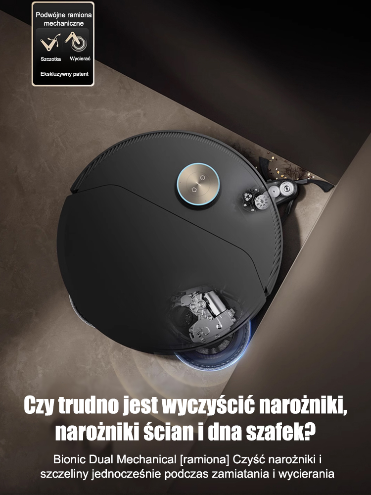 💯Nowy inteligentny robot próżniowy💥może pokryć 500 metrów kwadratowych na jednym ładowaniu, nie pozostawiając martwych punktów do czyszczenia!
