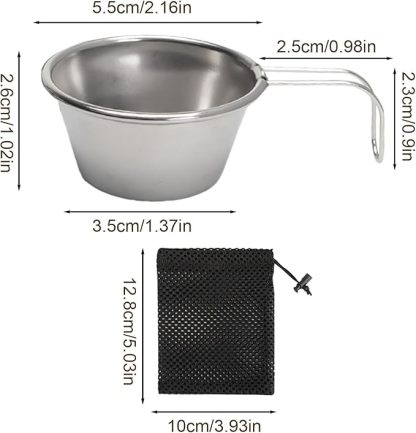 Kubki Termiczne - 50 Ml Kubki Ze Stali Nierdzewnej - 4 Sztuki Kubki Turystyczne Do Campingu Wędrówek Kuchni Plenerowej Grillowania I Sportu
