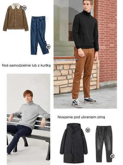 Wełniany sweter premium, cieplejszy niż kurtka puchowa!