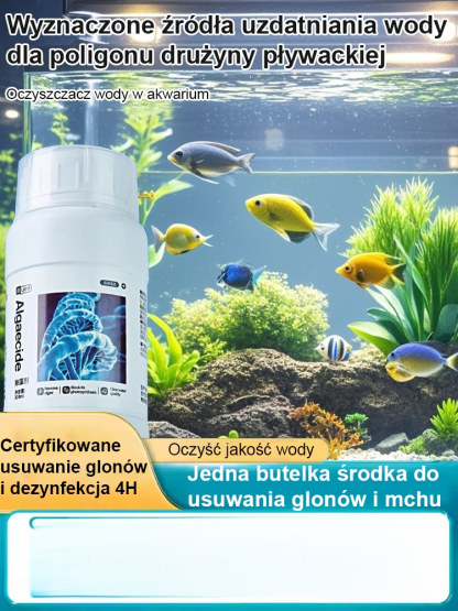 【4H środek do usuwania glonów i dezynfekcji】Środek do oczyszczania wody w basenach i akwariach