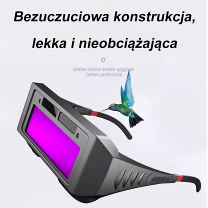 Samościemniające gogle spawalnicze chroniące oczy