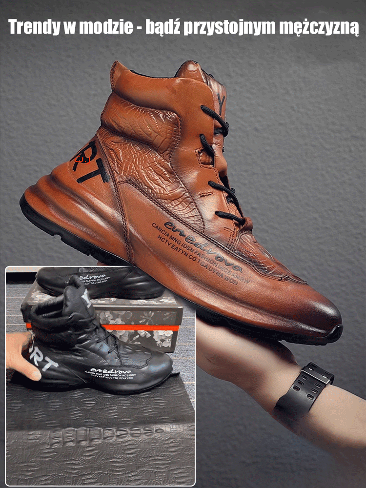 👞[„FNAA Shoe Awards”] Męskie buty na co dzień ze skóry teksturowanej💥W połączeniu z 3 milionami danych o modelach stóp, specjalnie zaprojektowane dla stóp lokalnych mieszkańców