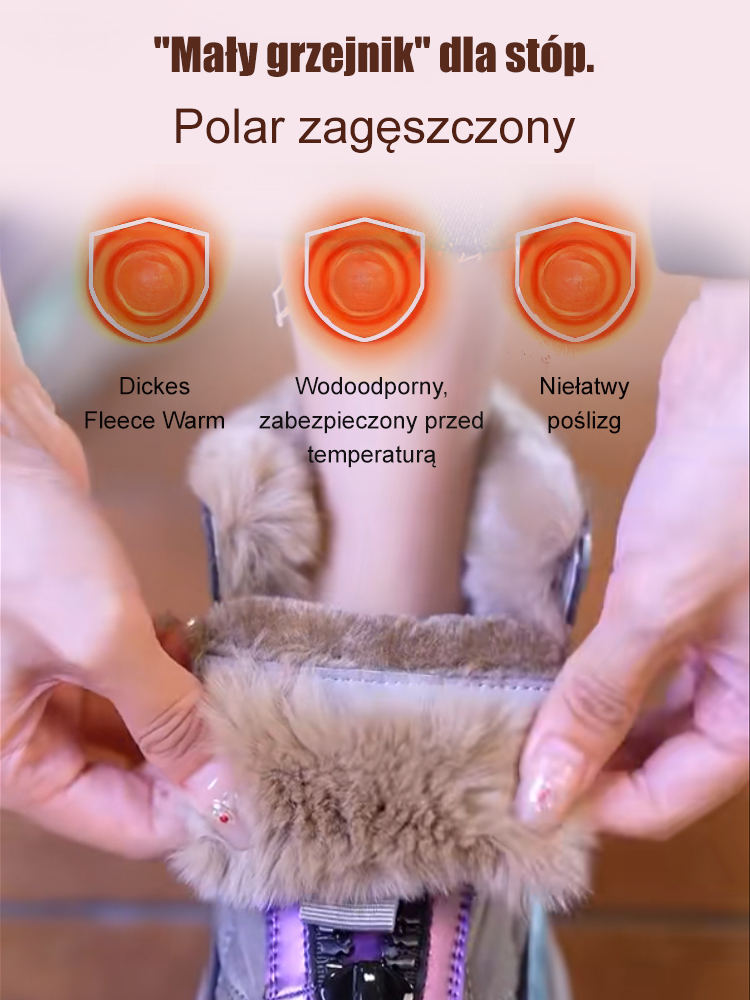 Wyściełane, ciepłe i wodoodporne buty bawełniane