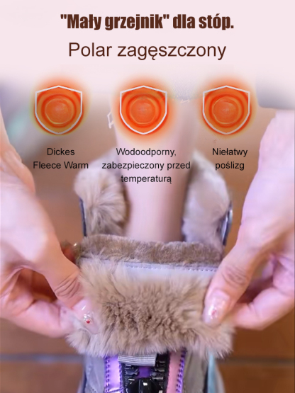 Wyściełane, ciepłe i wodoodporne buty bawełniane