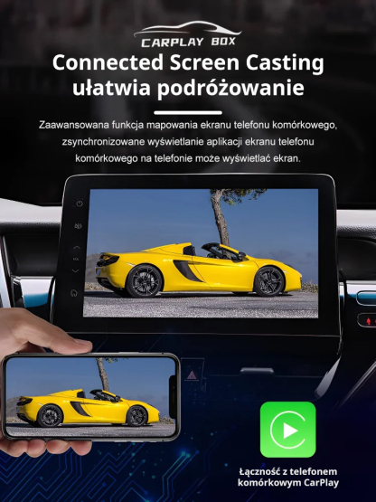 Oryginalny przewodowy do bezprzewodowego CARPLAY