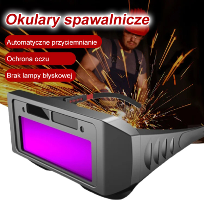 Samościemniające gogle spawalnicze chroniące oczy