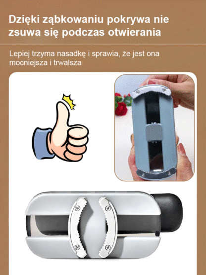 【Otwieracz do puszek oszczędzający pracę】Nie tylko oszczędza czas, ale jest również bezpieczniejszy — otwórz wszystkie pokrywki puszek w ciągu jednej sekundy!