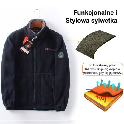 Dwuwarstwowa kurtka polarowa dla mężczyzn