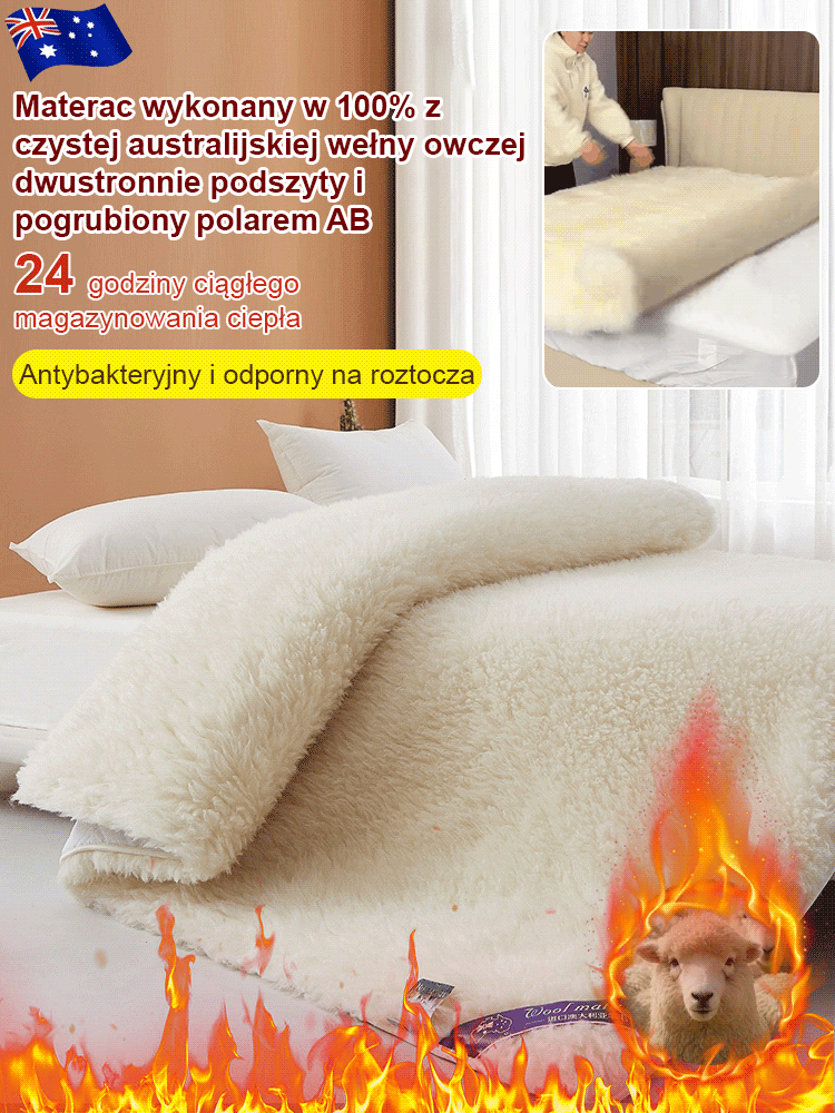 Luksusowa Nakładka z Wełny Australijskiej 🇦🇺 | Twój Sen w Chmurach! ☁️