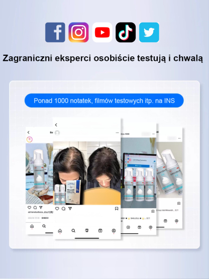 5% najlepiej skoncentrowana pianka minoksydylowa, efekty widoczne w ciągu tygodnia, odzyskaj swoje piękne włosy! 🌟💁‍♂️💁‍♀️