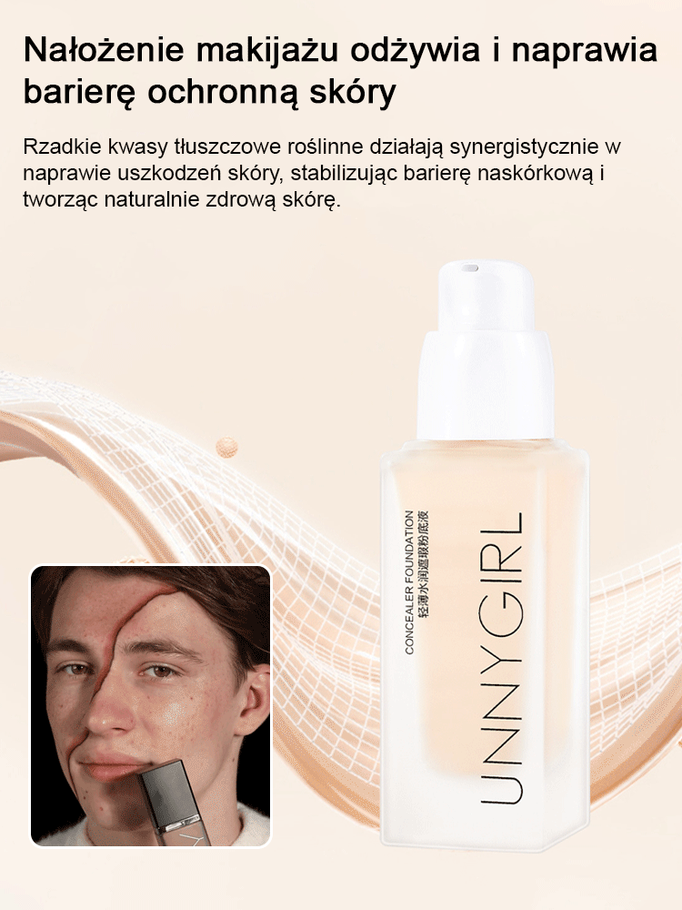 [Kup 1, dostaniesz 1 gratis]UNNYGIRL Supermodelkowy podkład w płynie