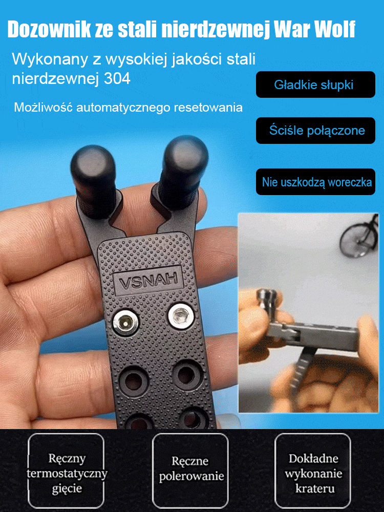 【✅ Nie wymaga pozwolenia】🔩 Emiter ze stali nierdzewnej 304 — ♾️ nigdy się nie zużywa! ✨