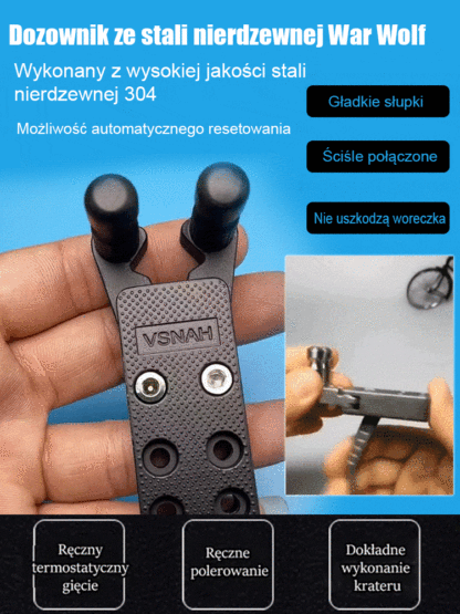 【✅ Nie wymaga pozwolenia】🔩 Emiter ze stali nierdzewnej 304 — ♾️ nigdy się nie zużywa! ✨