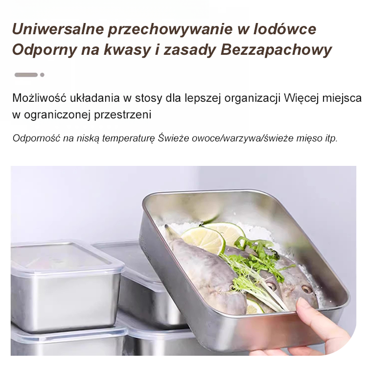 🌟Taca przeznaczona do kontaktu z żywnością ze stali nierdzewnej, bezpieczna i higieniczna