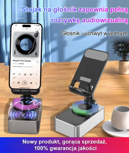 🎶Podstawka ładująca dla leniwego głośnika Bluetooth📣Ładowanie, uchwyt na telefon komórkowy, głośnik Bluetooth trzy w jednym