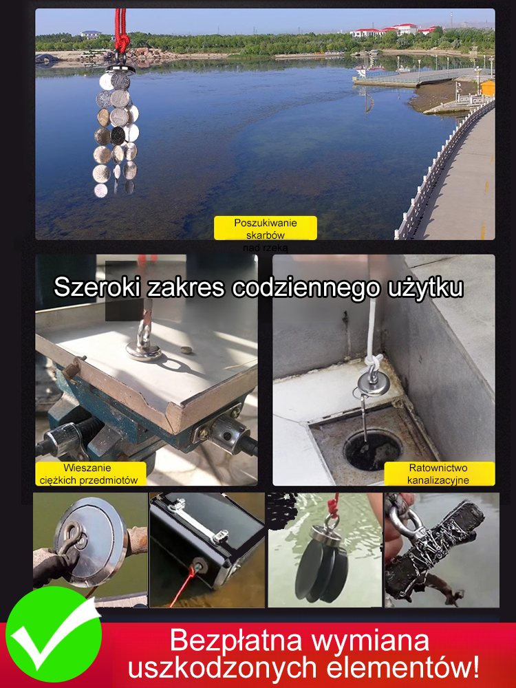 Mocny magnes do wyławiania