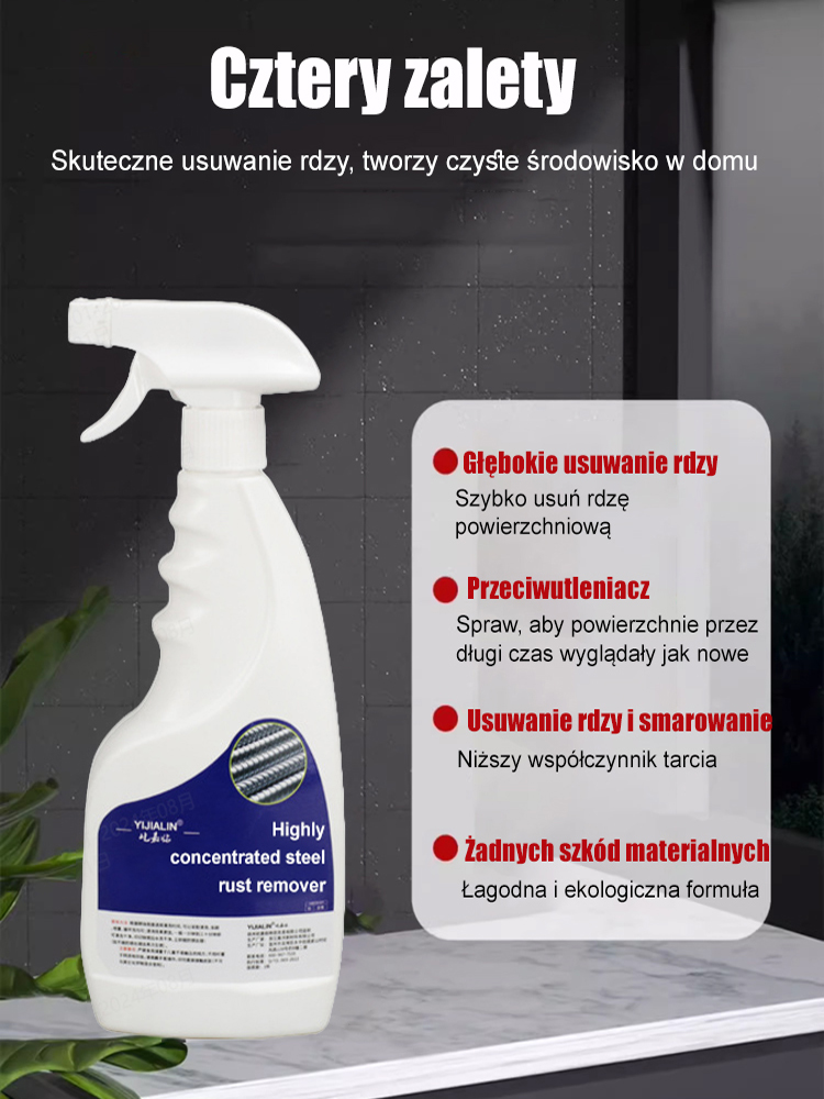 🥳【Szybkie usuwanie rdzy】 Mocny odrdzewiacz ze stali