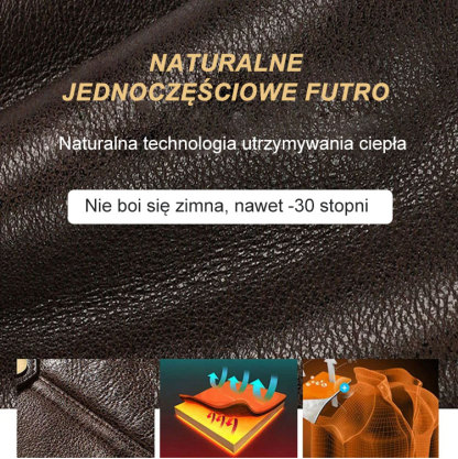 🧥 【Modna i ciepła】 Jednoczęściowa futrzana kurtka midi