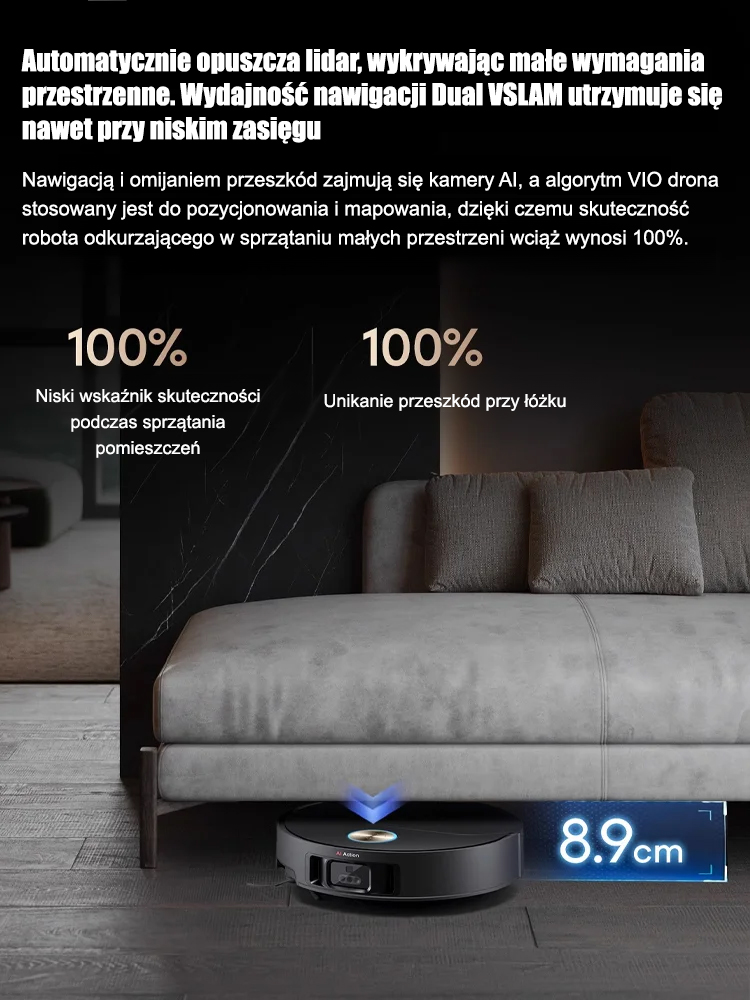 💯Nowy inteligentny robot próżniowy💥może pokryć 500 metrów kwadratowych na jednym ładowaniu, nie pozostawiając martwych punktów do czyszczenia!