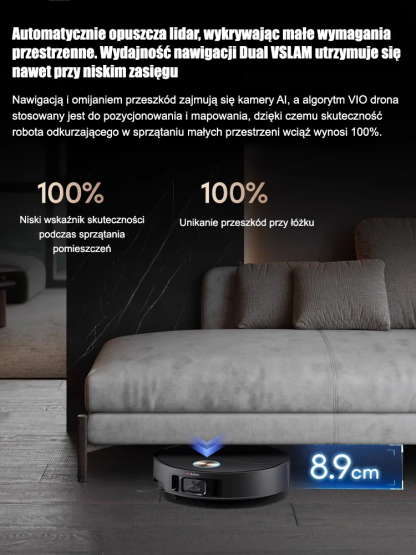 💯Nowy inteligentny robot próżniowy💥może pokryć 500 metrów kwadratowych na jednym ładowaniu, nie pozostawiając martwych punktów do czyszczenia!