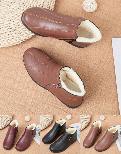 👢Ciepłe buty antypoślizgowe damskie 🔥Wyselekcjonowana włoska skóra bydlęca, elegancka i niezwykle wygodna 