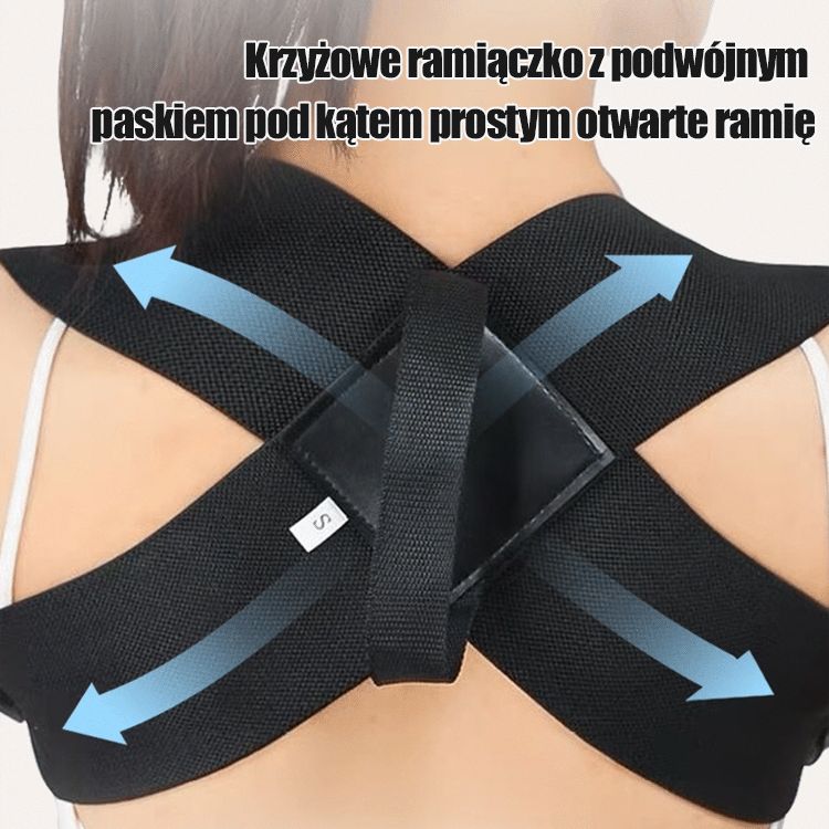 🕺Opaska treningowa z gumką💯Noś ją tylko przez dwie godziny dziennie, aby rozwinąć pamięć mięśniową, naturalnie wyprostować plecy i poprawić postawę.