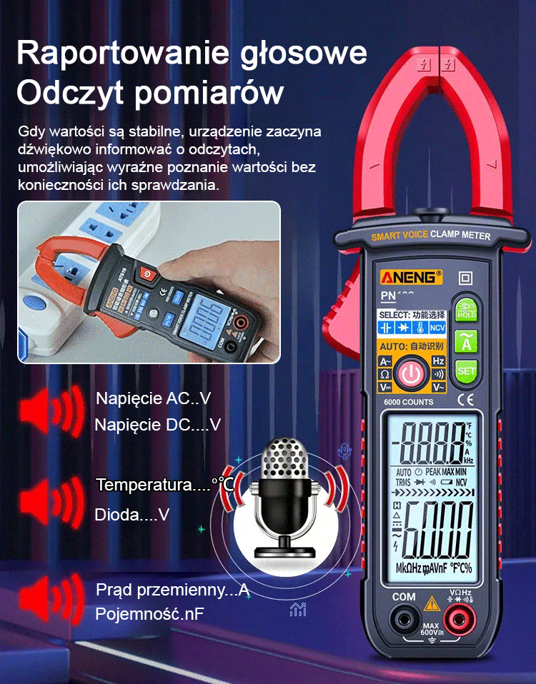 W pełni automatyczny miernik siły głosu [Rozpocznij w 1 sekundę]