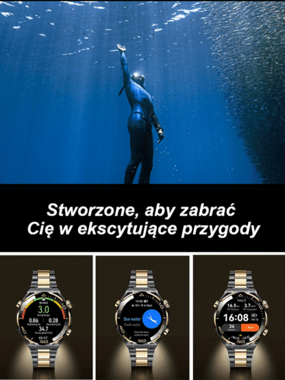 ⌚ 【Pierwsze wydanie w 2024 r.】 Inteligentny zegarek z czarnego złota! 💥Monitoruj swoje zdrowie i akcentuj swój styl!