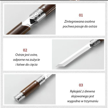 🪚 【Bezpieczny i niezawodny】 Nóż kempingowy