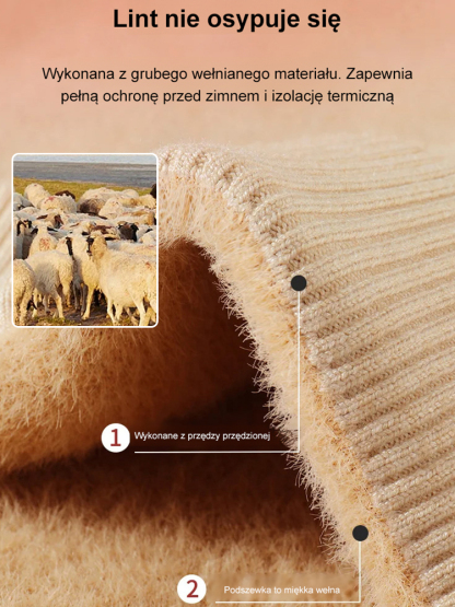 Wełniany sweter premium, cieplejszy niż kurtka puchowa!