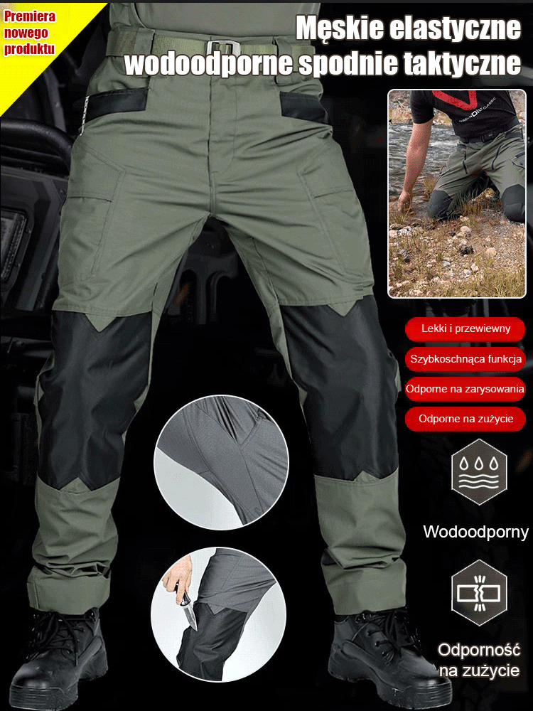 【Ulubieniec odkrywców】💼 Wodoodporne, oddychające, odporne na ścieranie i zarysowania spodnie taktyczne do użytku na świeżym powietrzu, zapewniające ekstremalny komfort! 🌲🔍