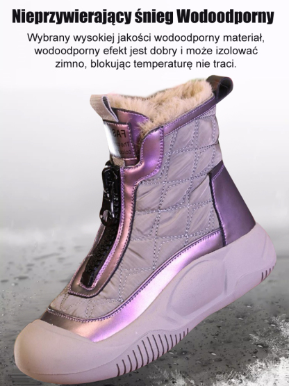Wyściełane, ciepłe i wodoodporne buty bawełniane