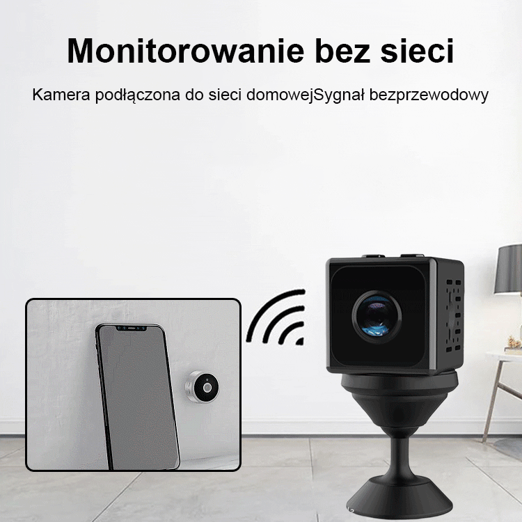 Super HD Bezprzewodowa Kamera Monitoringu Mini