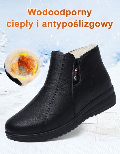 👢Ciepłe buty antypoślizgowe damskie 🔥Wyselekcjonowana włoska skóra bydlęca, elegancka i niezwykle wygodna 