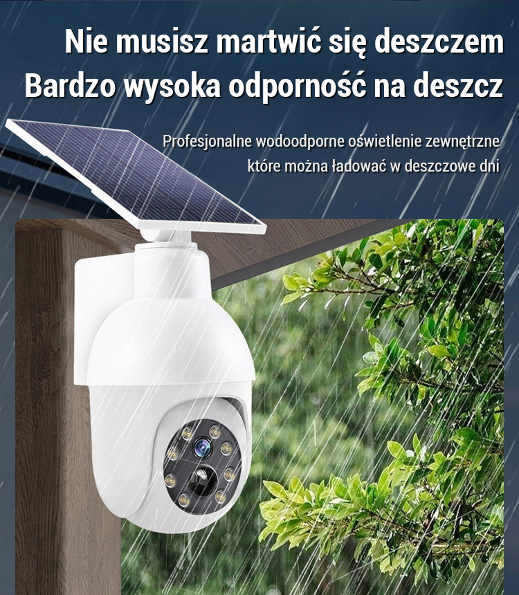 Lampa uliczna z symulowaną kamerą monitoringu🔦