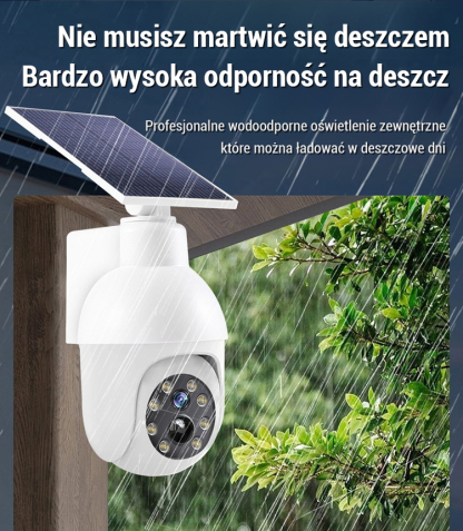 Lampa uliczna z symulowaną kamerą monitoringu🔦