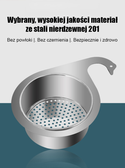 🥬【Brak zużycia przez 10 lat】Kosz ociekowy ze stali nierdzewnej 304🥦Łatwy do filtrowania, nie pozostawia śladów, zapobiegając rozwojowi bakterii