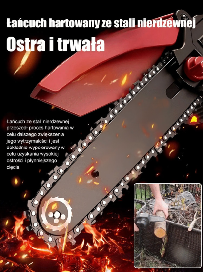 Jednoręczna piła łańcuchowa litowa