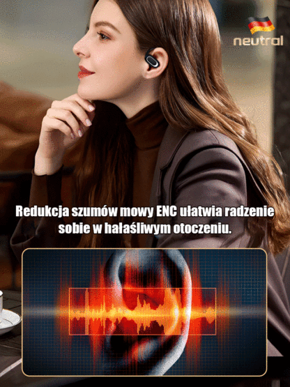 Otwarte stereo otwarte OWS -Bluetooth -earfones