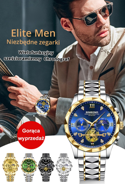 ⌚Wielofunkcyjny chronograf z sześcioma ramionami🚀Zostało tylko 100 sztuk, kup teraz, niska cena, pełna gwarancja zwrotu pieniędzy.