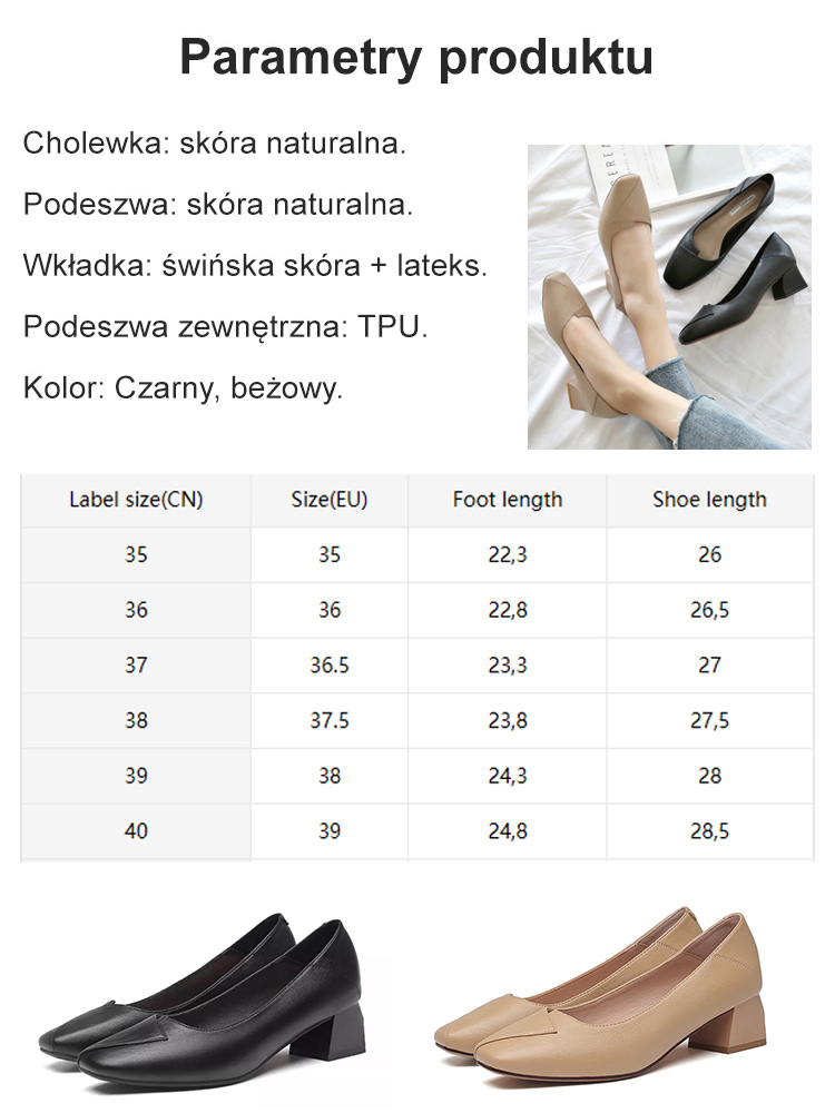 Cztery pory roku, wygodne, niskie, casualowe damskie buty skórzane