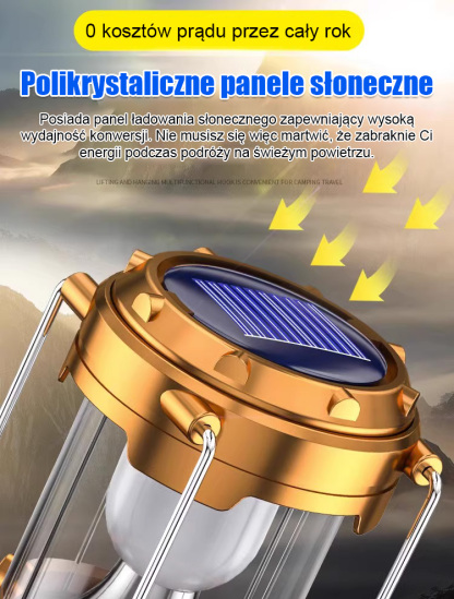 Wodoodporna wielofunkcyjna lampa solarna
