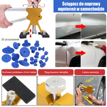🚗【Warszawski Salon Samochodowy 2024】Najnowsza czarna technologia, zestaw do naprawy wgnieceń samochodowych