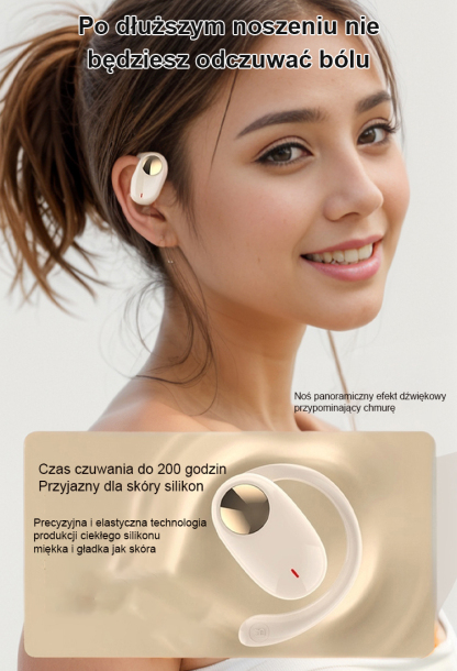 🎼 【Obrotowy dźwięk przestrzenny o 180°】 Słuchawki OWS Bluetooth🎧 zapewniają wrażenia dźwiękowe jak na koncercie!