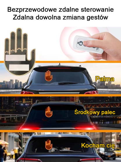 Car Wielofunkcyjne interaktywne światła ostrzegawcze z gestem zapobiegającym dachowaniu